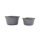 Enamel bowl set of 2 - small and large | slate grey
