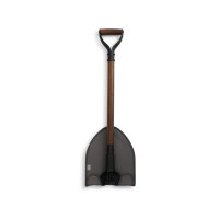 Folding spade with a sturdy beech wood handle and a...