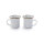 Enamel espresso cup set of 2 | egg shell