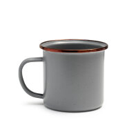 Enamel cup set of 2 | slate grey