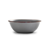 Enamel bowl set of 2 | slate grey