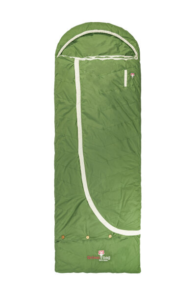 Biopod DownWool Nature Comfort - 2 in 1 Schlafsack und Decke in Einem | Basil Green