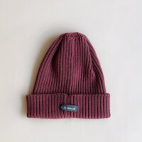 Merino knitted beanie - Cozy knitted hat | Dusty Berry